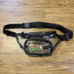 Outside Lands Heineken Clear Fanny pack Travel Bag with Black Adjustable Strap